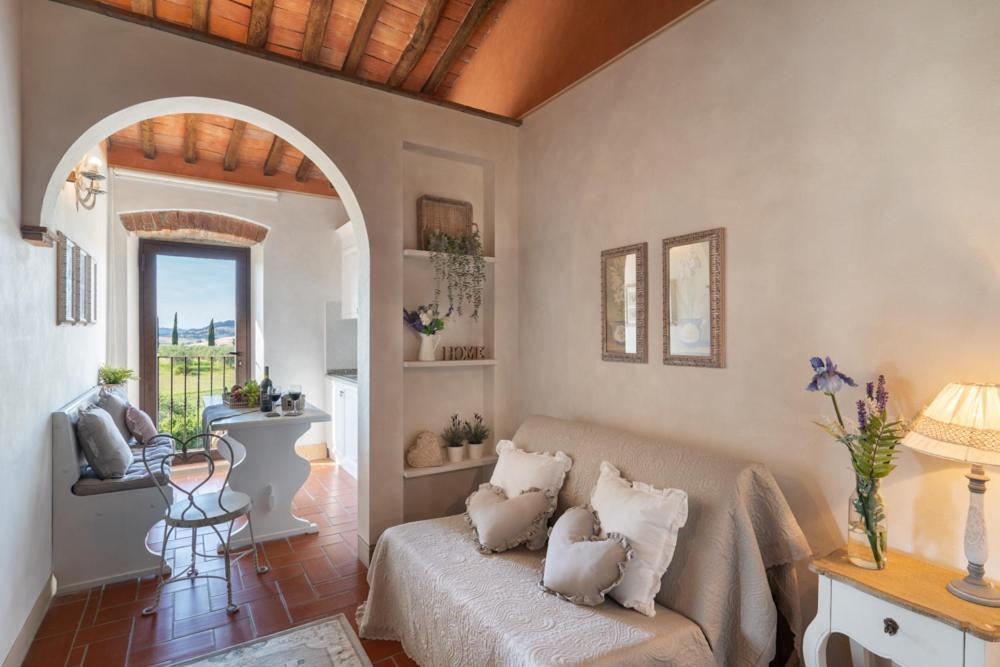 La Mandriola Villa Lajatico Szoba fotó