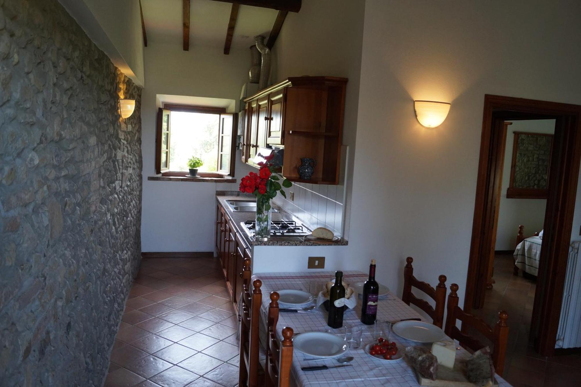 La Mandriola Villa Lajatico Szoba fotó